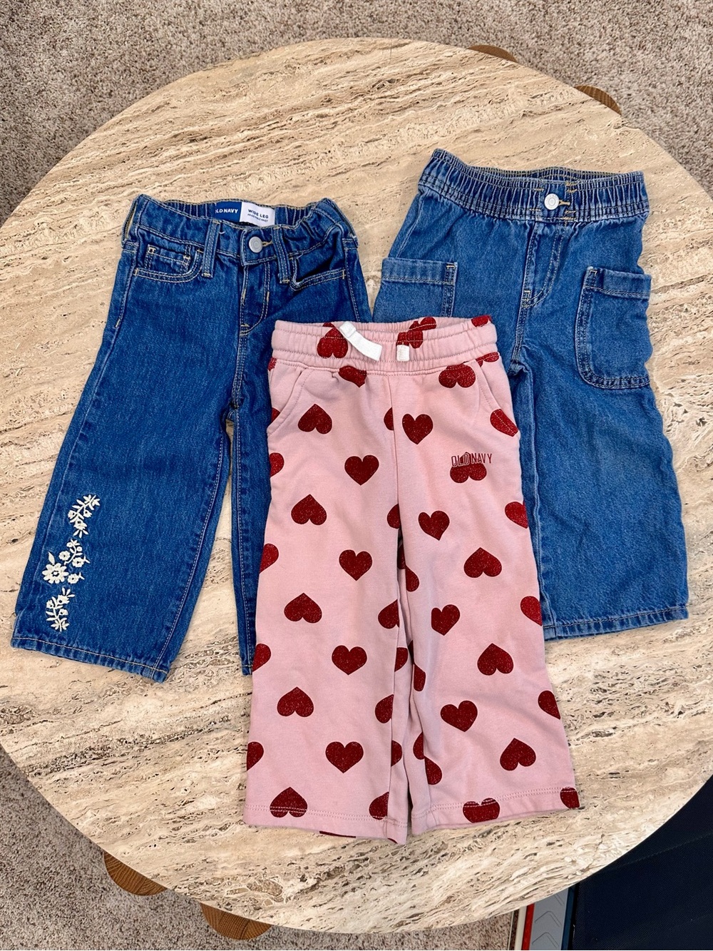 NWOT Toddler Wide Leg Jeans / Pants Bundle of 3 - Size 2T